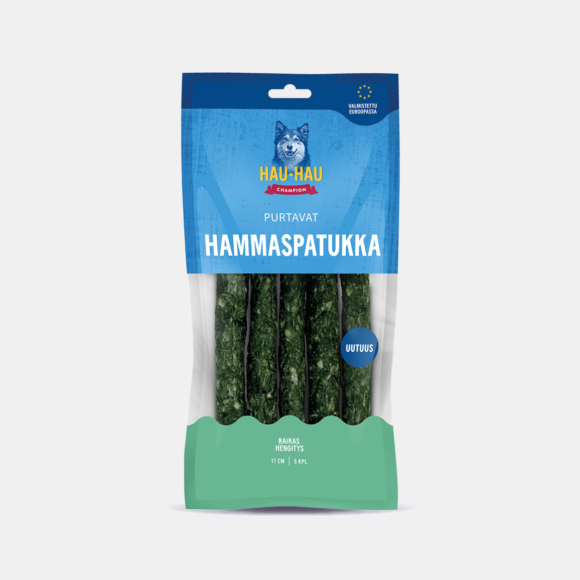 Purtavat Hammaspatukka 17 cm koiran rouheluu