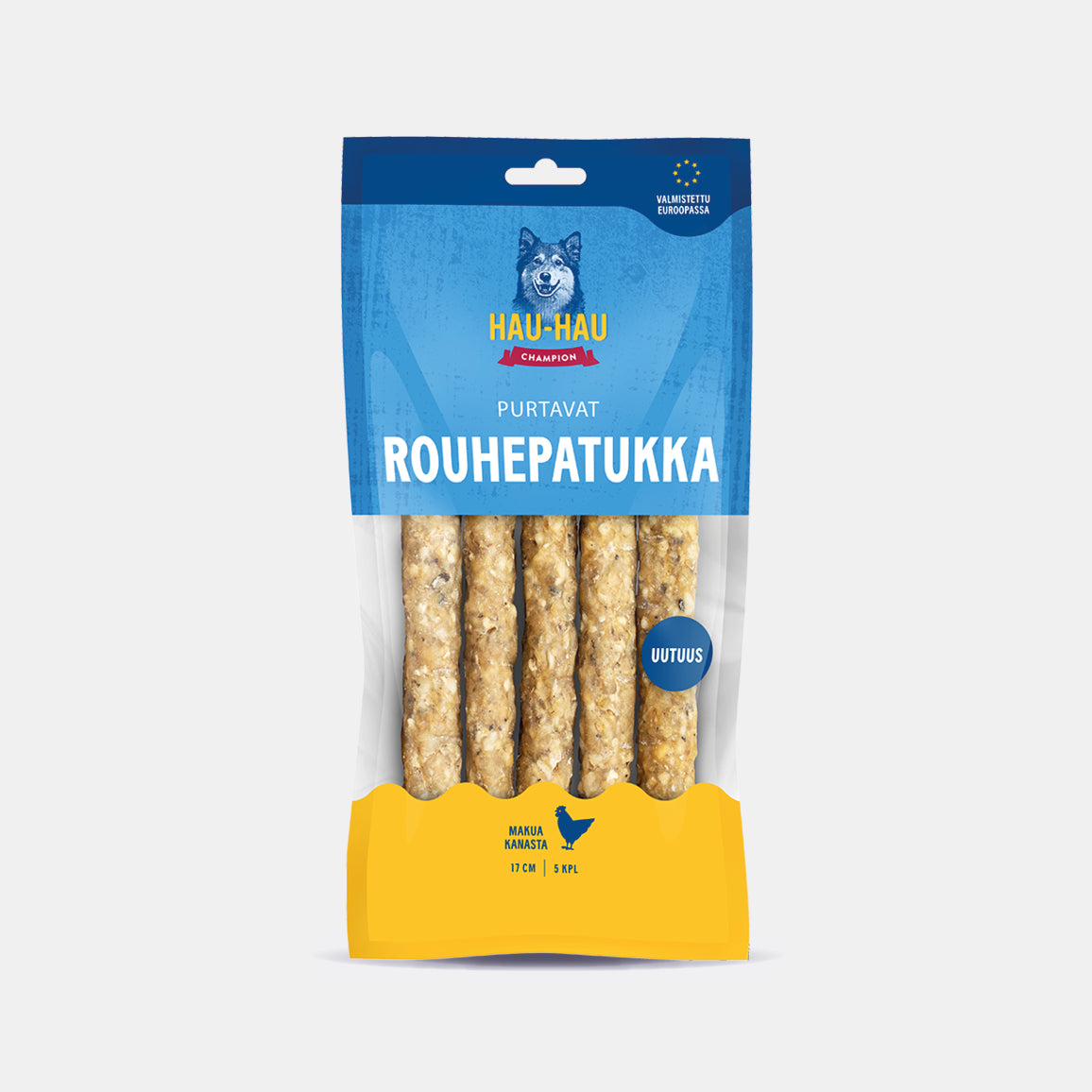 Purtavat Rouhepatukka Kana 17 cm koiran rouheluu