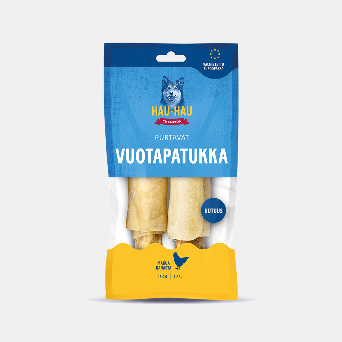 Purtavat Vuotapatukka Kana 13 cm koiran puruluu