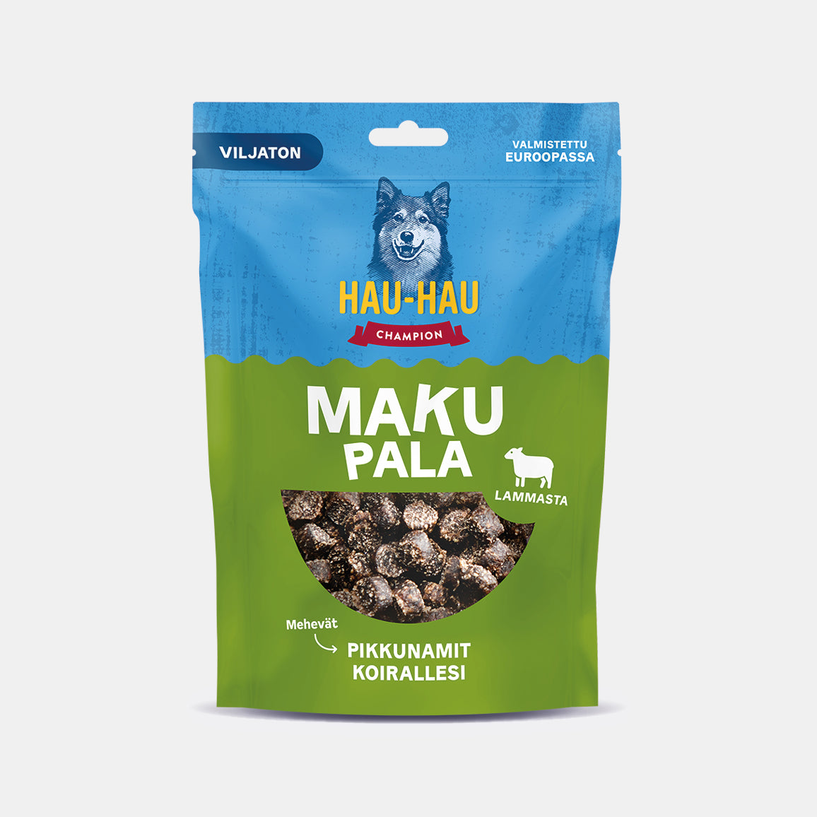 Hau-Hau Champion Makupala Lammasta viljaton koiran herkku 100 g pakkauskuva